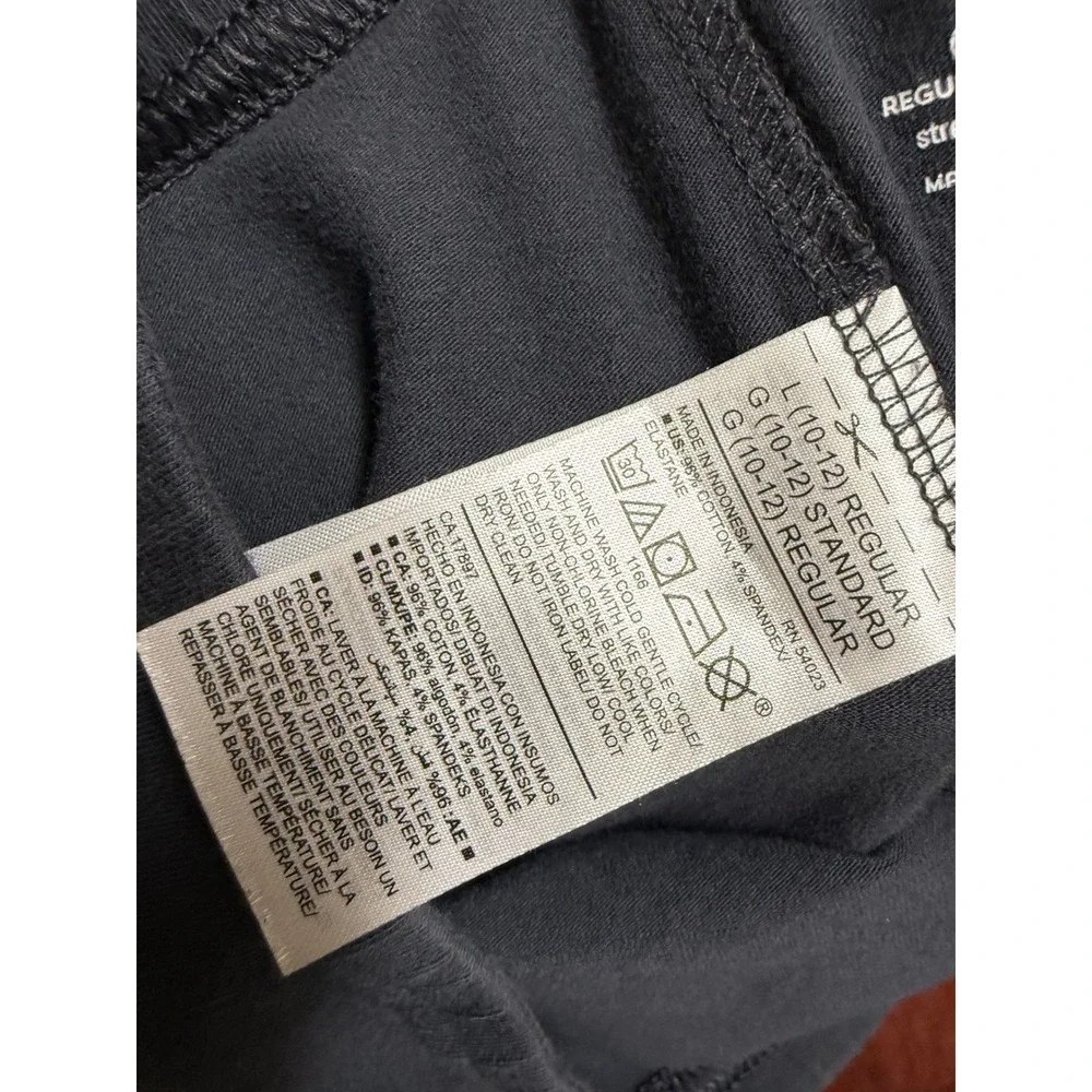 Old Navy Girls Carbon Gray Stretch Cotton Leggings Pants Size‎ L 10-12 Regular